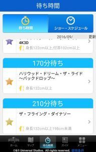「ザ・フライング・ダイナソー」は、通常3時間30分待ち