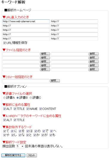 キーワード解析