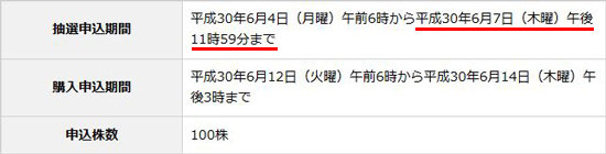 野村證券・公式サイトの「株式会社メルカリ 新規公開株式のご案内」ページから