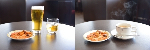 アルコール、ソフトドリンクが飲み放題