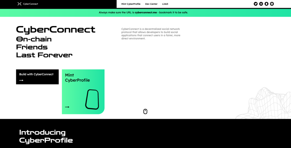 CyberConnectの公式サイト