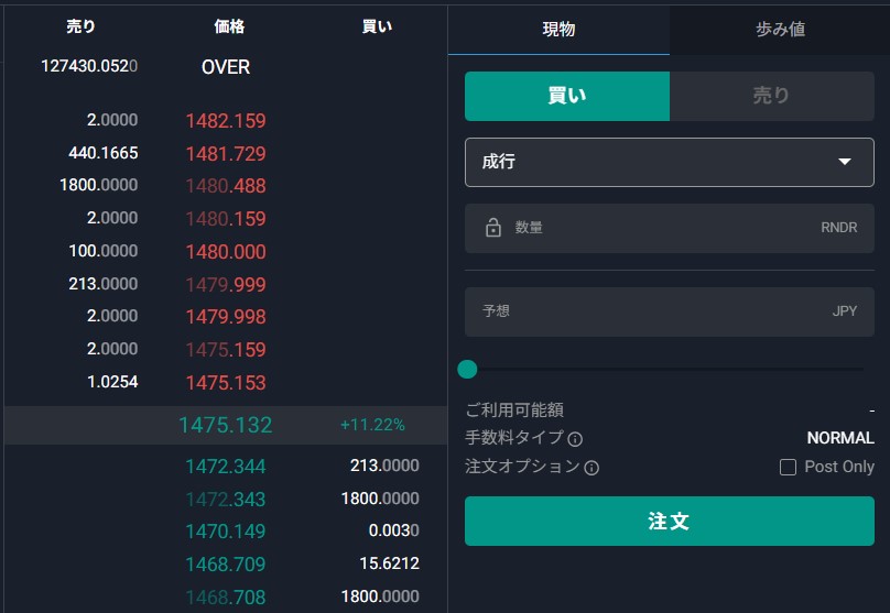 RNDR購入方法