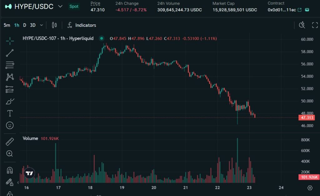 HYPE価格動向