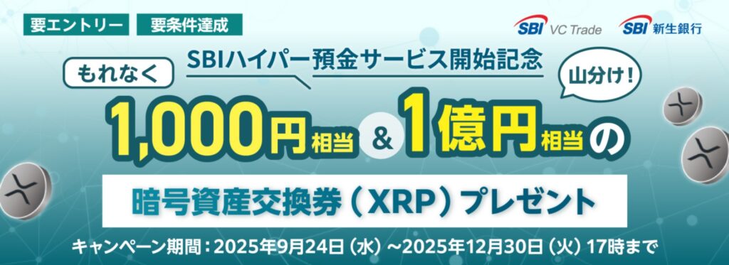 SBIハイパー預金サービス記念キャンペーン