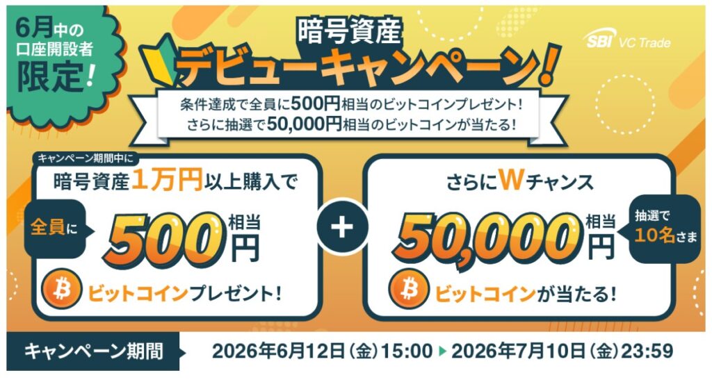 暗号資産デビューキャンペーン