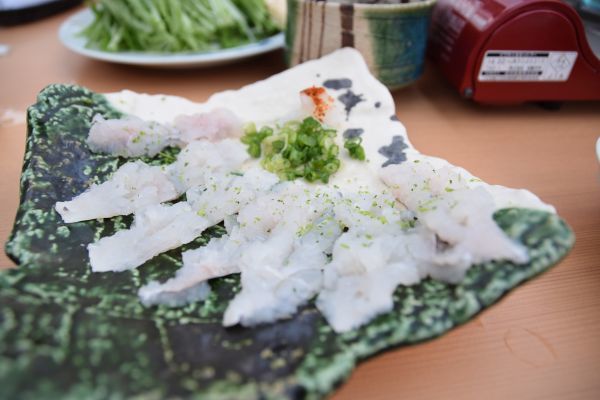 「京料理 竹島」の鱧しゃぶ