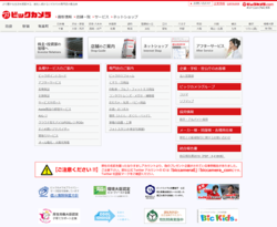 ビックカメラは、大手の家電量販店。関東を中心に全国40店以上のビックカメラ直営店を持つ。