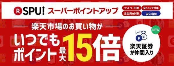 楽天市場のSPU(スーパーポイントアッププログラム)
