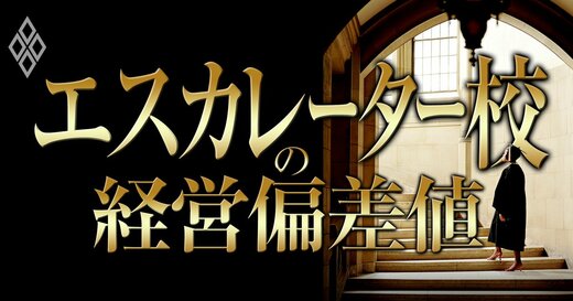 エスカレーター校の経営偏差値