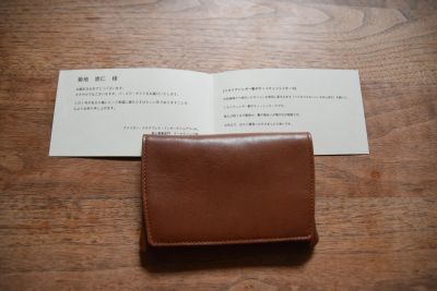 アメリカン・エキスプレスの誕生日プレゼントのイタリアンレザー製ポケットティッシュケース